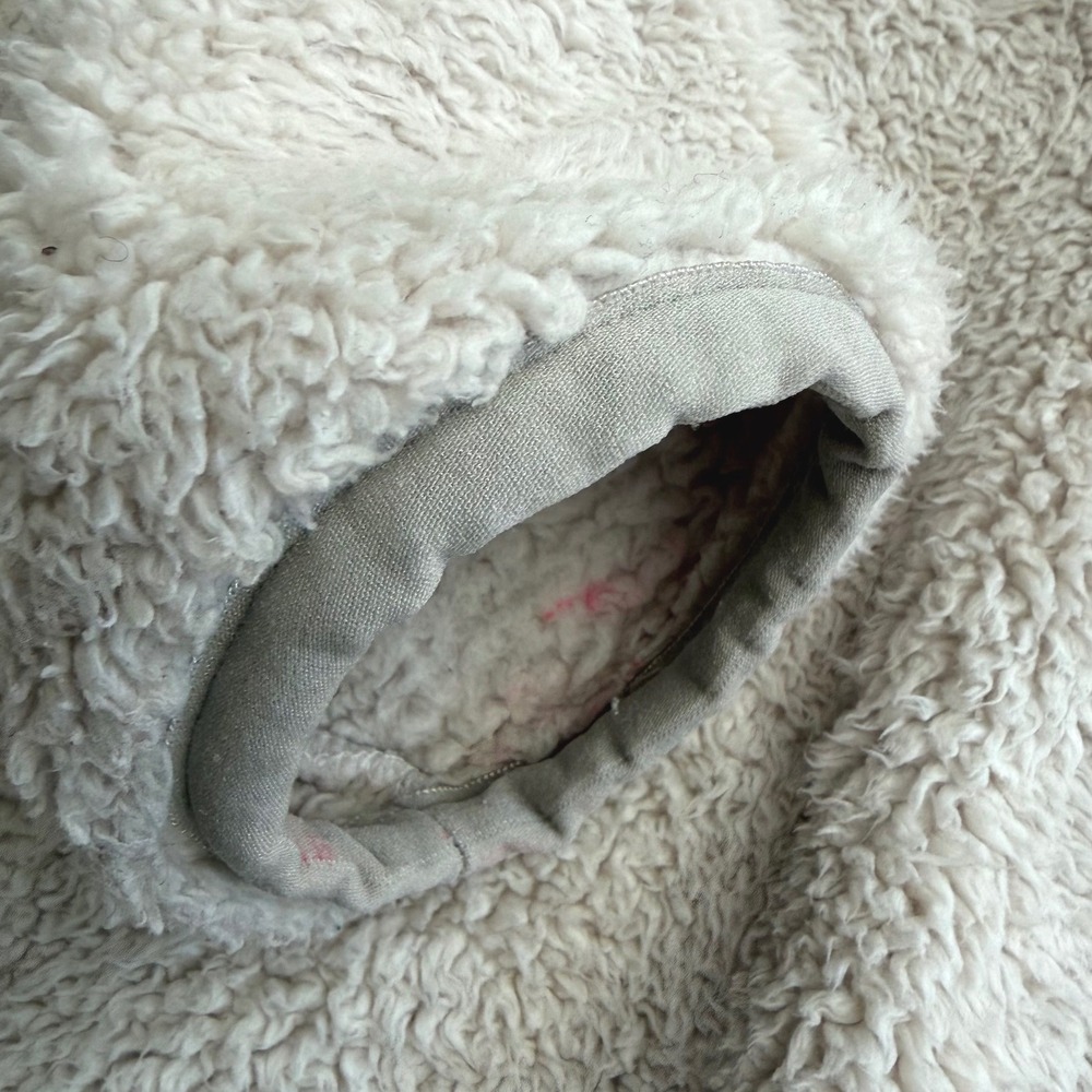 The North Face Womens Campshire Sherpa Fleece Quarter Zip Hoodie White Small P - Picture 5 of 9